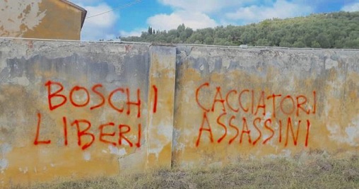 Scritte cacciatori San Giuliano